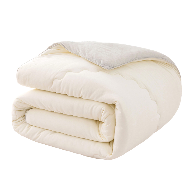 全棉时代抗菌暖绒卷卷加厚被200cm&times;230cm暖绒卷卷冬厚被芯PBQ244001BA00200（单位：件） 白色